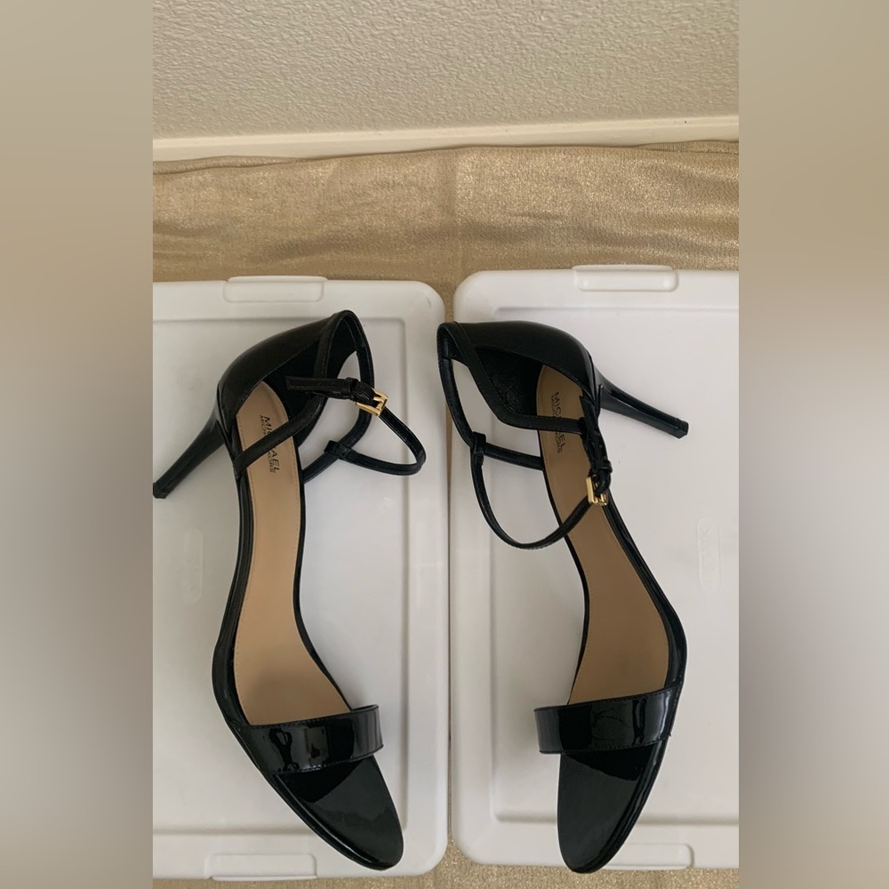 Michael Kors Black Patent Leather Heels - Picture 3 of 6